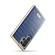 Samsung Galaxy S22 5G Fierre Shann Crocodile Texture Electroplating PU Phone Case - Blue