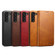 Samsung Galaxy S22 Calf Texture Horizontal Flip Leather Phone Case - Brown
