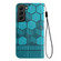 Samsung Galaxy S22 5G Football Texture Magnetic Leather Flip Phone Case - Light Blue