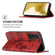 Samsung Galaxy S22 5G Football Texture Magnetic Leather Flip Phone Case - Red