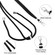 Samsung Galaxy S22 5G Lanyard Aluminum and TPU Phone Case - Black