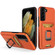 Samsung Galaxy S22 5G Card Shield Magnetic Holder Phone Case - Orange