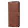 Samsung Galaxy A73 5G Calf Texture Buckle Flip Leather Phone Case - Brown