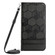 Samsung Galaxy S22 5G Crossbody Football Texture Magnetic PU Phone Case - Black