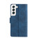 Samsung Galaxy S22 5G Skin Feel Crocodile Magnetic Clasp Leather Phone Case - Blue
