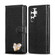 Samsung Galaxy S22 5G Glitter Powder Love Leather Phone Case - Black