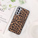 Samsung Galaxy S22 5G Leather Back Phone Case - Leopard Print