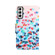Samsung Galaxy S22 5G Colored Drawing Leather Phone Case - Heart