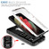 Samsung Galaxy S22 5G Sliding Camera Cover TPU + PC Phone Case - White+Black