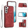 Samsung Galaxy S22 5G Dream Magnetic Back Cover Card Wallet Phone Case - Red