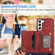 Samsung Galaxy S22 5G Dream Magnetic Back Cover Card Wallet Phone Case - Red Samsung Galaxy S22 5G Dream Magnetic Back Cover Card Wallet Phone Case - Red