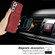 Samsung Galaxy S22 5G Dream Magnetic Back Cover Card Wallet Phone Case - Red