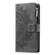 Samsung Galaxy S22 5G Multi-Card Totem Zipper Leather Phone Case - Grey