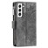 Samsung Galaxy S22 5G Multi-Card Totem Zipper Leather Phone Case - Grey