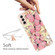 Samsung Galaxy S22 5G Colored Drawing Pattern High Transparent TPU Phone Protective Case - Multiple Pink Butterflies
