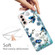 Samsung Galaxy S22 5G Colored Drawing Pattern High Transparent TPU Phone Protective Case - Chrysanthemum Butterfly