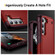 Samsung Galaxy S22 5G 2 in 1 Soft TPU Hard PC Phone Case - Red Rose Red