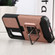 Samsung Galaxy S22 5G Sliding Camera Cover Design PC + TPU Shockproof Phone Case with Ring Holder & Card Slot - Rose Gold