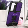 Samsung Galaxy S22 5G Sliding Camera Cover Design PC + TPU Shockproof Phone Case with Ring Holder & Card Slot - Purple