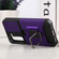 Samsung Galaxy S22 5G Sliding Camera Cover Design PC + TPU Shockproof Phone Case with Ring Holder & Card Slot - Purple