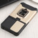 Samsung Galaxy S22 5G Sliding Camera Cover Design PC + TPU Shockproof Phone Case with Ring Holder & Card Slot - Gold