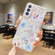 Samsung Galaxy S22 5G Fresh Small Floral Epoxy TPU Phone Case - Blue Flowers 5