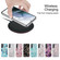 Samsung Galaxy S22 5G IMD Marble TPU Phone Case with Folding Holder - Purple