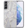 Samsung Galaxy S22 5G IMD Marble TPU Phone Case with Folding Holder - Grey