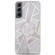 Samsung Galaxy S22 5G IMD Marble TPU Phone Case with Folding Holder - Grey