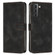 Samsung Galaxy S22 5G Dream Triangle Leather Phone Case with Lanyard - Black
