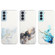 Samsung Galaxy S22 5G Hollow Marble Pattern TPU Precise Hole Phone Protective Case - Black