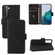 Samsung Galaxy S22 5G Skin Feel Magnetic Buckle Calf Texture PU Phone Case - Black