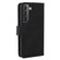 Samsung Galaxy S22 5G Skin Feel Magnetic Buckle Calf Texture PU Phone Case - Black
