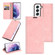 Samsung Galaxy S22 5G Retro-skin Business Magnetic Suction Leather Case with Holder & Card Slots & Wallet - Pink