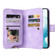 Samsung Galaxy S22 5G Multifunctional Card Slot Zipper Wallet Leather Phone Case - Purple
