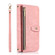 Samsung Galaxy S22 5G Dream 9-Card Wallet Zipper Bag Leather Phone Case - Pink