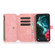 Samsung Galaxy S22 5G Dream 9-Card Wallet Zipper Bag Leather Phone Case - Pink