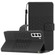 Samsung Galaxy S22 5G Diamond Embossed Skin Feel Leather Phone Case with Lanyard - Black