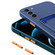 Samsung Galaxy S22 5G Skin Feel Card Contrast Color Button TPU Phone Case - Dark Blue