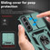 Samsung Galaxy S22 5G Sliding Camshield Holder Phone Case - Dark Green