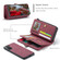 Samsung Galaxy S22 5G CaseMe 018 Detachable Multi-functional Leather Phone Case - Red