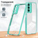 Samsung Galaxy S22 5G 3 in 1 Clear TPU Color PC Frame Phone Case - Light Green