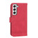 Samsung Galaxy S22 5G Dierfeng Dream Line TPU + PU Leather Phone Case - Red