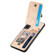 Samsung Galaxy S22 5G Carbon Fiber Vertical Flip Zipper Wallet Phone Case - Khaki