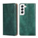 Samaung Galaxy S22 5G Pure Color Magnetic Horizontal Flip Leather Case with Holder & Card Slot & Wallet - Green