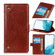 Samsung Galaxy S22 5G Copper Buckle Nappa Texture Horizontal Flip Leather Case with Holder & Card Slots & Wallet - Brown