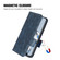 Samsung Galaxy S22 5G Symmetrical Triangle Leather Phone Case - Blue