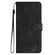 Samsung Galaxy S22 5G Heart Pattern Skin Feel Leather Phone Case - Black