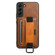 Samsung Galaxy S22 5G Suteni H13 Card Wallet Wrist Strap Holder PU Phone Case - Brown