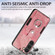 Samsung Galaxy S22 5G Retro Skin-feel Ring Card Wallet Phone Case - Pink